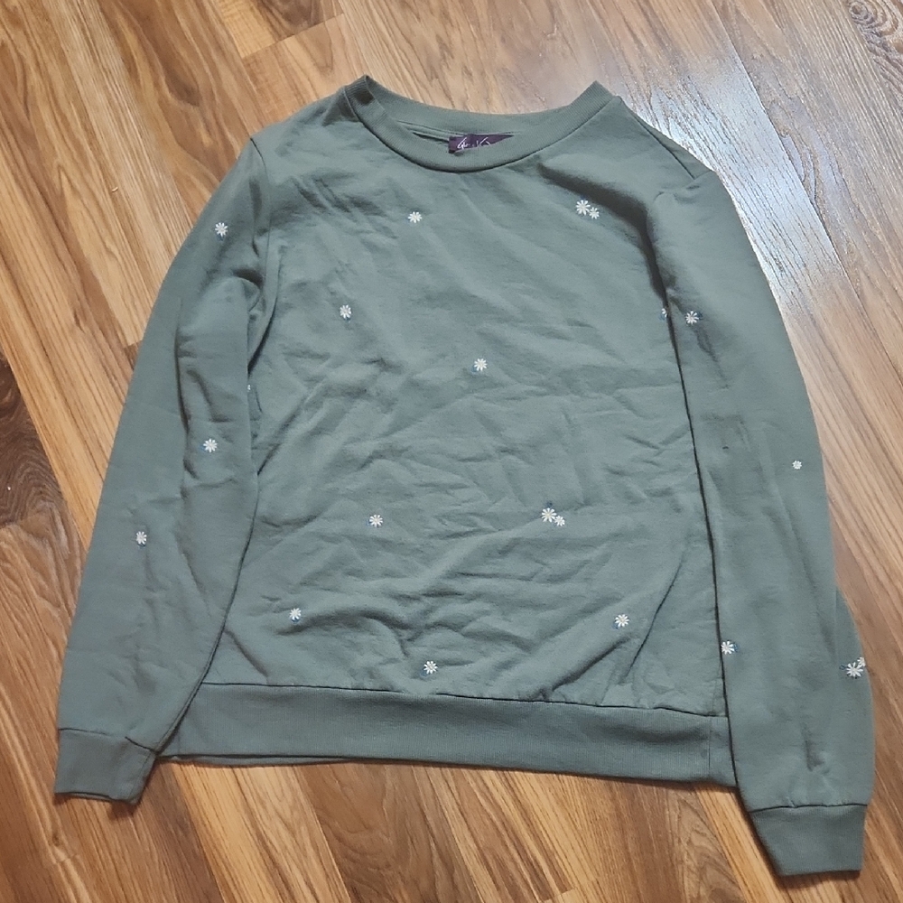 Gloria Vanderbilt Olive Green Top